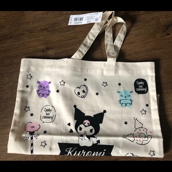KUROMI-Imported (NWT) Lightweight Clothe Tote - Picture 7 of 11